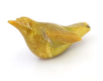 Rzeźba z naturalnego latającego ptaka w kształcie kociego oka, kamień szlachetny, dekoracja do domu, kolekcjonerska (4 cm)