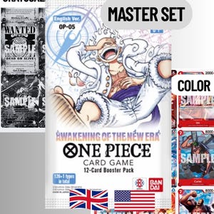 one piece card game op05 english Amazon.com: BANDAI NAMCO Entertainment Trading Awakening of the New Era Booster Box OP-05 [ENGLISH, 24 Packs] : Toys & Games Build decks with new themes OP05 Awakening of the New