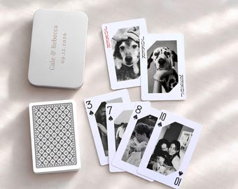 Custom Photo Deck of Cards: Friends/Birthday/Family/ Anniversary/Christmas gift/Game Nights