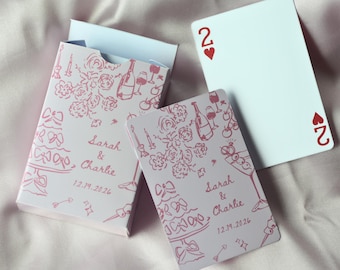 Custom Wedding Guest Cards, Blank Playing Cards, Wedding favor