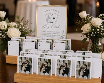 Custom Wedding Guest Book Alternative, Blank Playing Cards for writing, Wedding gift