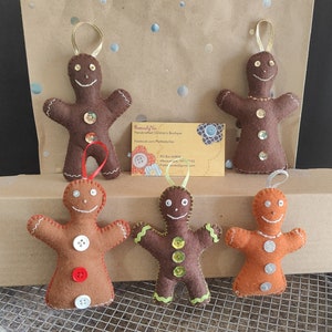 Gingerbread felt ornament