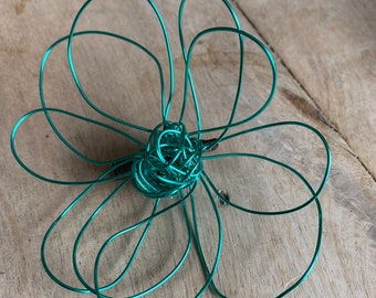 Medium Turquoise Ababoo (Flower) Brooch