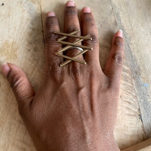 Anniissa Ring in Brass and Sterling Silver image 3