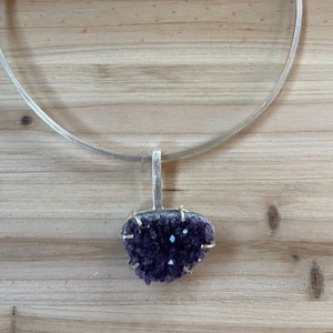BIRABIRO Geode and Sterling Silver Necklace