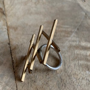 Anniissa Ring in Brass and Sterling Silver image 2