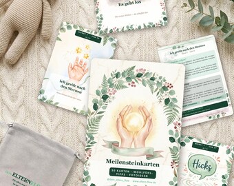 50 Pregnancy Milestone Cards | PDF Download | Pregnancy Milestones, Pregnancy Gift, Gift for Mom, Baby Bump