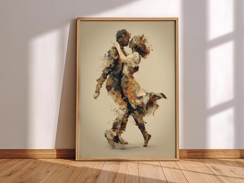 Abstracted Figure Dancers Print, Abstract Figures, Warm Neutrals, Studio Wall Art - Etsy UK