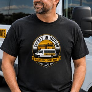 Veiligheidsshirt voor schoolbuschauffeurs • Every Ride Every Time T-shirt