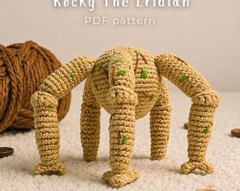Rocky The Eridian Crochet Pattern, Fantasy Creature Crochet, Project Hail Mary Inspired Amigurumi, Handmade Gift (Digital Download)