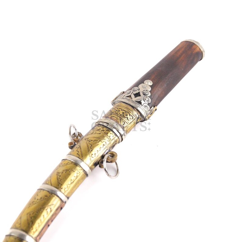 Moroccan Dagger Knife Islamic Authentic Handmade Jambiya Koummya Arabic ...