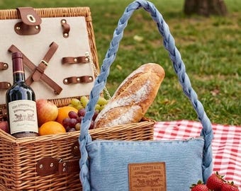 Denim Recycled  Bag – Eco-Friendly Shoulder Bag- Levi’s 511 Baguete