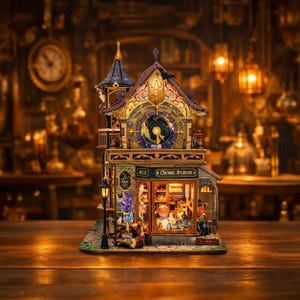 3D Wooden Clock Tower Puzzle Kit | Time Magic Miniature Model