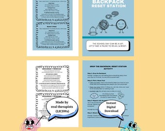 Drop the Backpack Reset Station | Emotional Regulation (Digital Download)