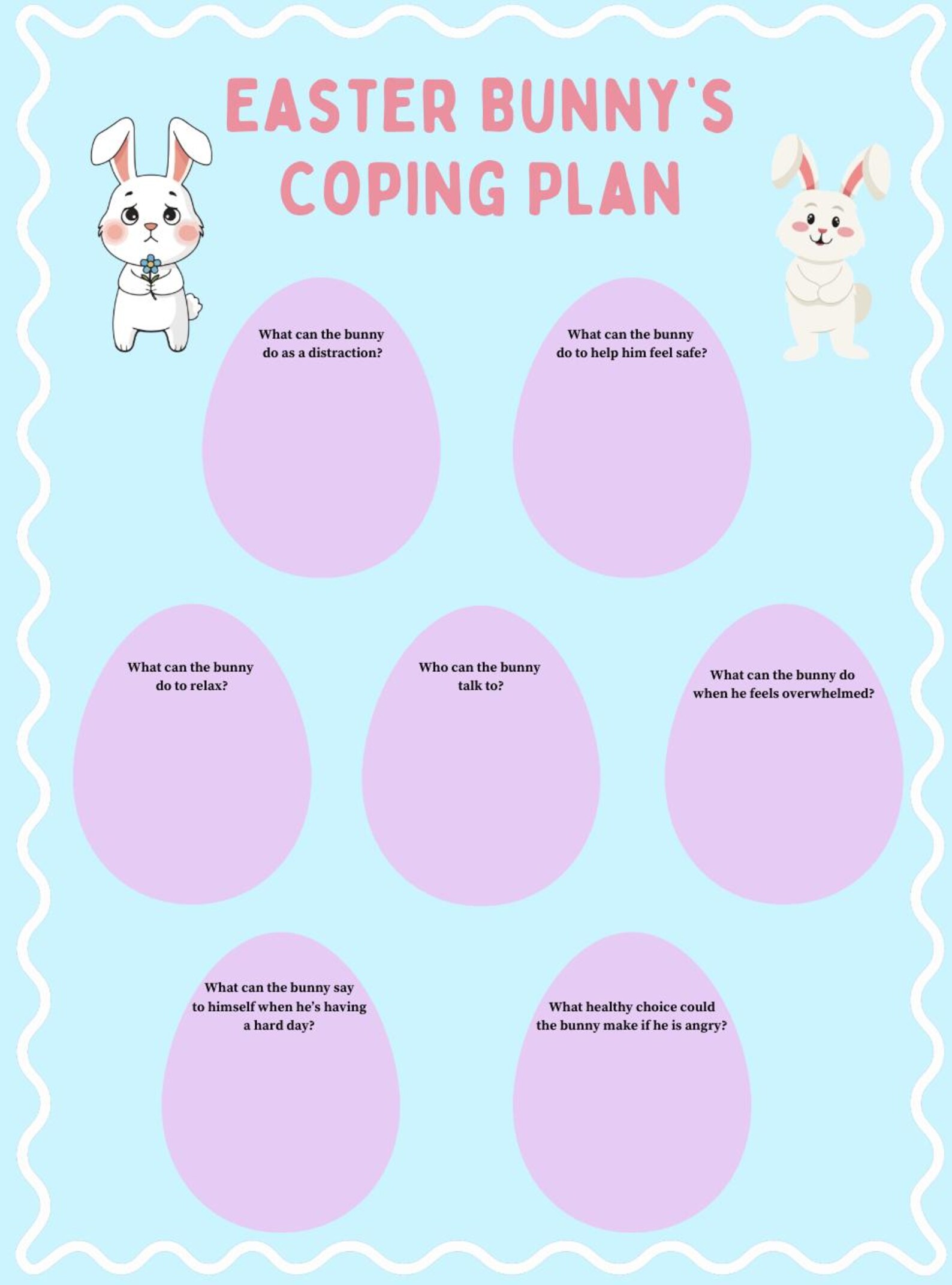 Easter Counseling Activity Bundle | Social Emotional Learning ...