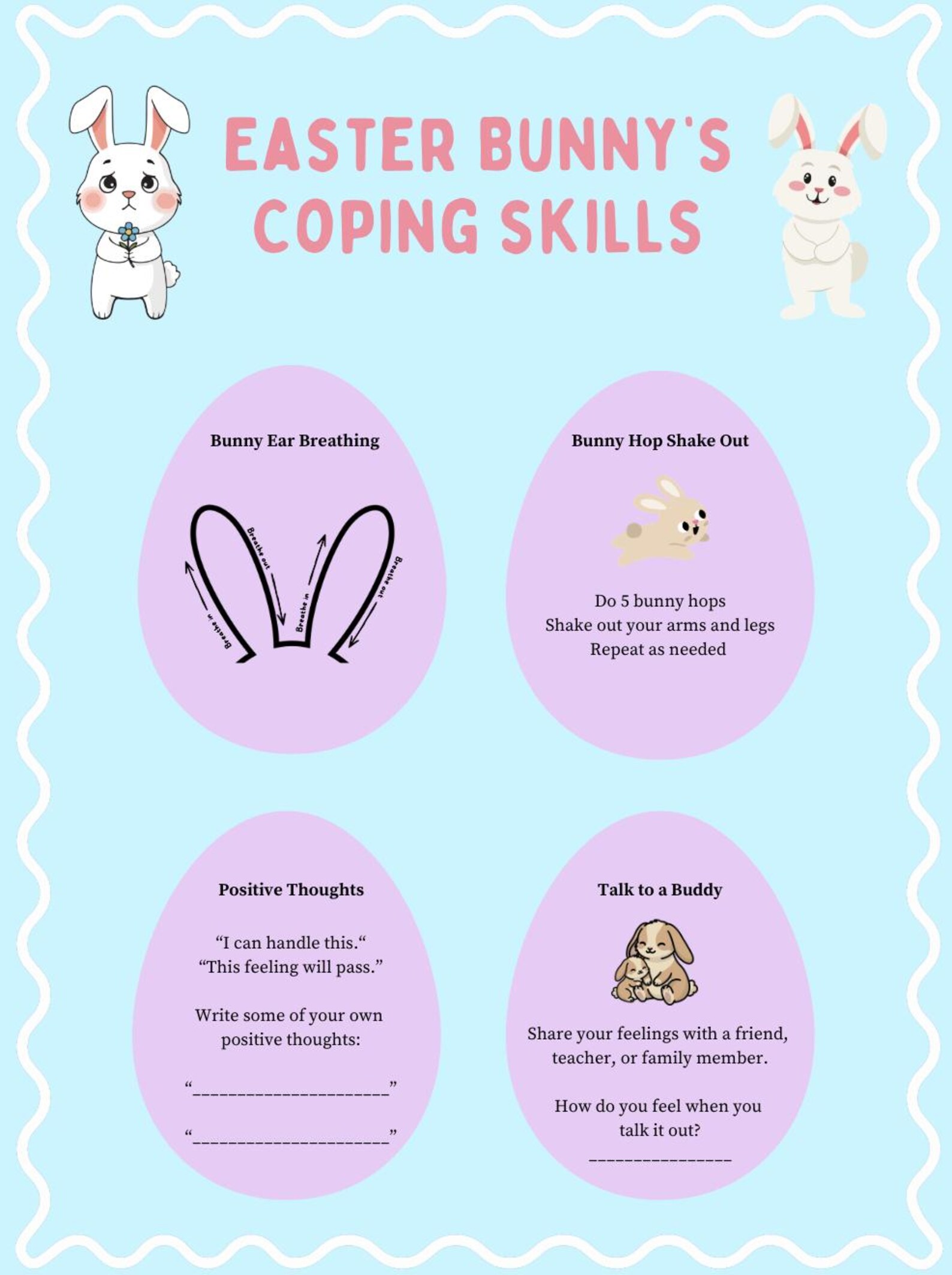 Easter Counseling Activity Bundle | Social Emotional Learning ...