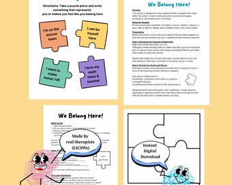 We Belong Here Puzzle | Community Building Activity (Digital Download)