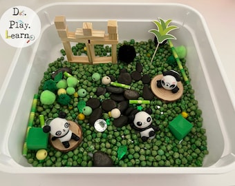Playful Pandas Sensory Bin Kit for Kids, Busy Play Learning Gift for Kids