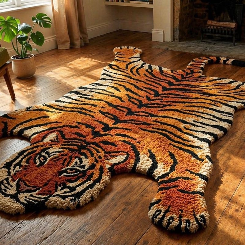 Tiger Rug - Etsy