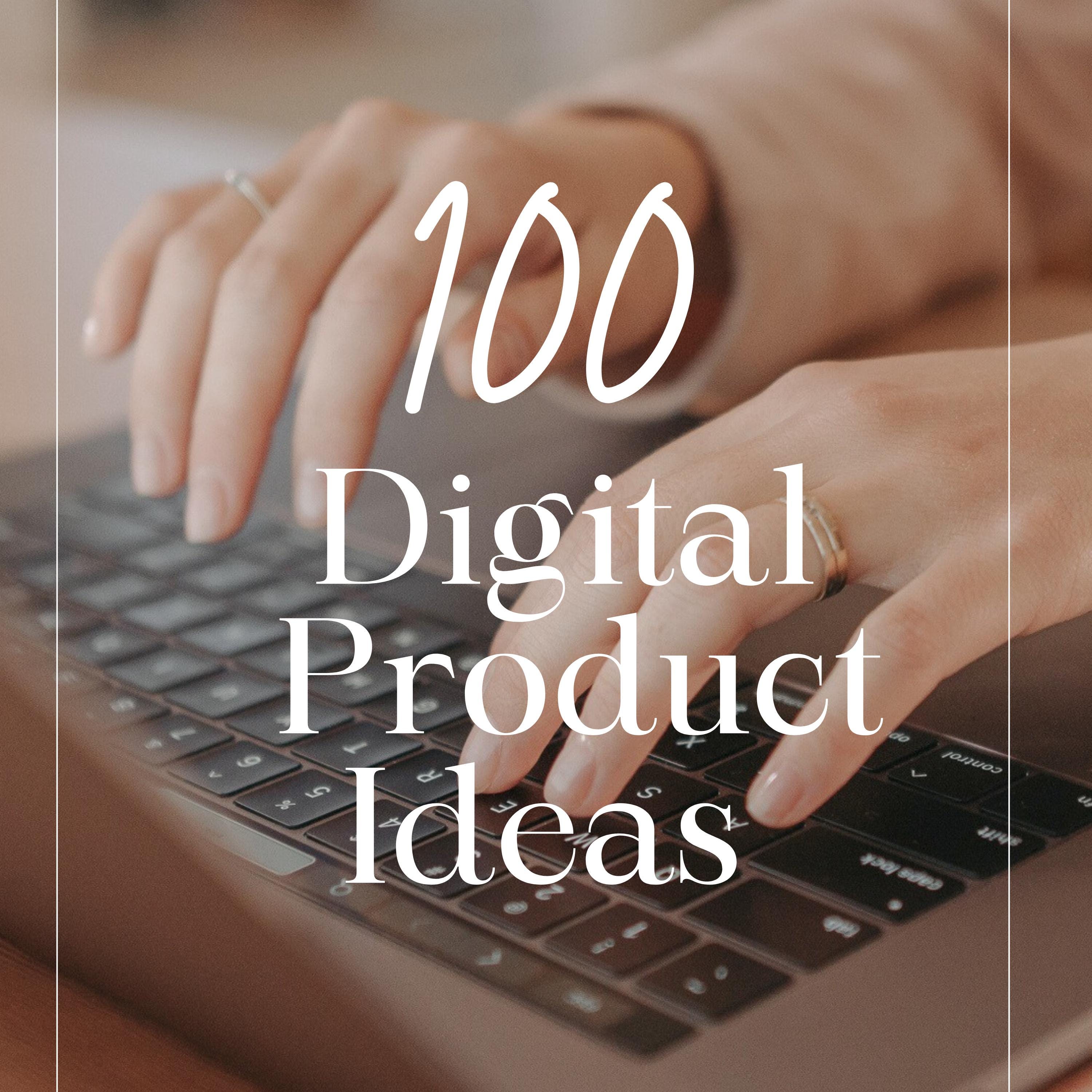 100 Digital Product Ideas Guide for Passive Income, Etsy Shop Starter ...