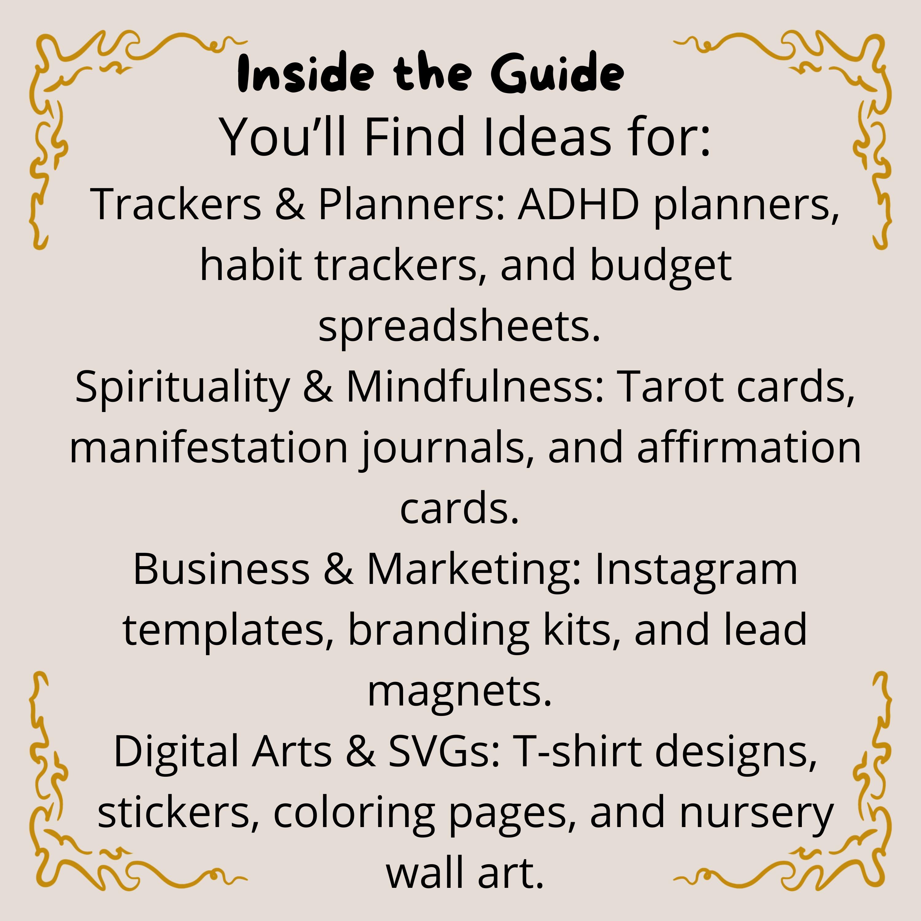 100 Digital Product Ideas Guide for Passive Income, Etsy Shop Starter ...