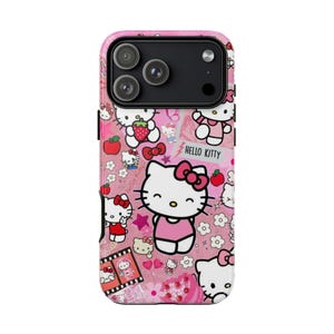 Hello Kitty-telefoonhoesje | roze iphonehoesje met kawaiikarakter | iPhone 17, iPhone 17 Pro, iPhone 17 Pro max, iPhone 17 Air afbeelding 7