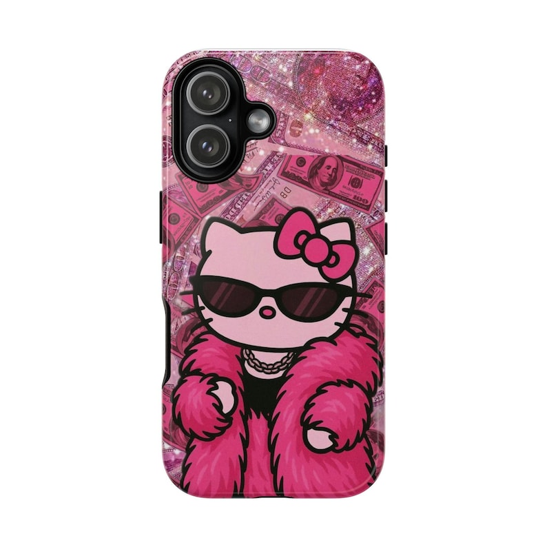 Hello Kitty-telefoonhoesje | Leuk kawaii luxe iPhone-hoesje | iPhone 17, iPhone Air, iPhone 17 Pro, iPhone 17 Pro max afbeelding 3