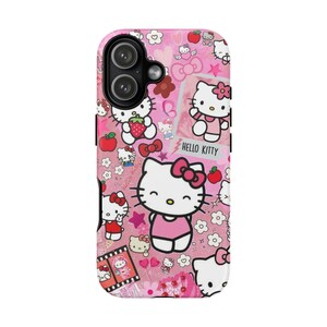 Hello Kitty-telefoonhoesje | roze iphonehoesje met kawaiikarakter | iPhone 17, iPhone 17 Pro, iPhone 17 Pro max, iPhone 17 Air afbeelding 4