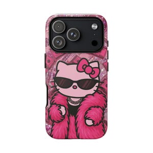 Hello Kitty-telefoonhoesje | Leuk kawaii luxe iPhone-hoesje | iPhone 17, iPhone Air, iPhone 17 Pro, iPhone 17 Pro max afbeelding 2