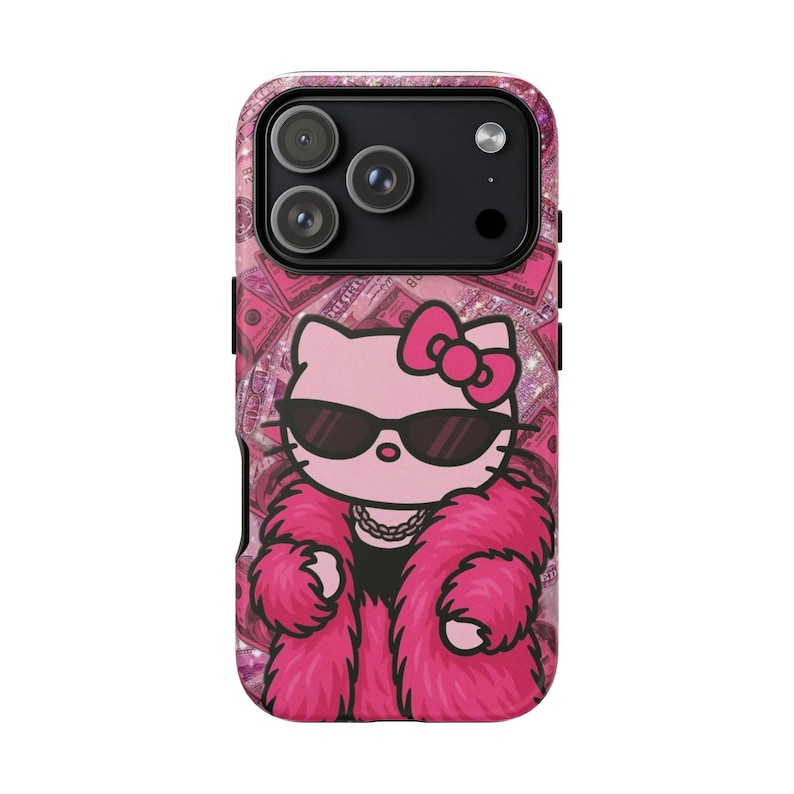 Hello Kitty-telefoonhoesje | Leuk kawaii luxe iPhone-hoesje | iPhone 17, iPhone Air, iPhone 17 Pro, iPhone 17 Pro max afbeelding 2