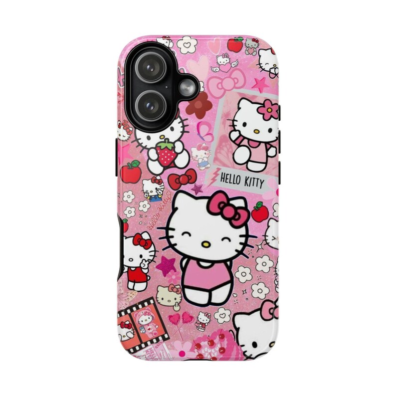 Hello Kitty-telefoonhoesje | roze iphonehoesje met kawaiikarakter | iPhone 17, iPhone 17 Pro, iPhone 17 Pro max, iPhone 17 Air afbeelding 3