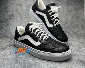 Python Snakeskin Leather Sneakers Handmade Luxury Unisex Exotic Leather Shoes