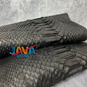 Authentic Python Leather Jacket Black Snakeskin Coat Handmade Luxury Mens Wear image 4