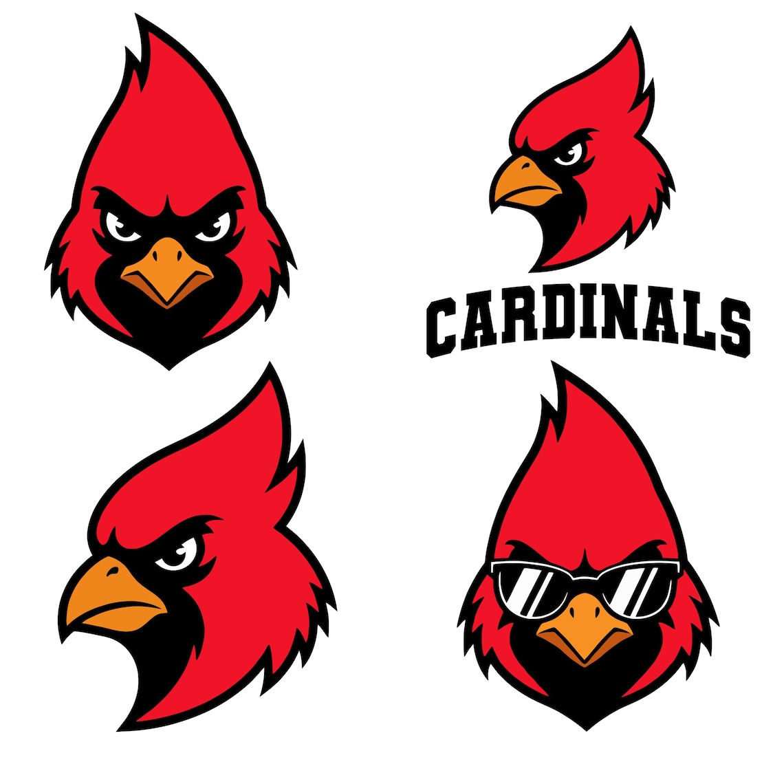 Cardinals SVG Bundle, Cardinals Png Logo, Football, Mascot, School Team ...