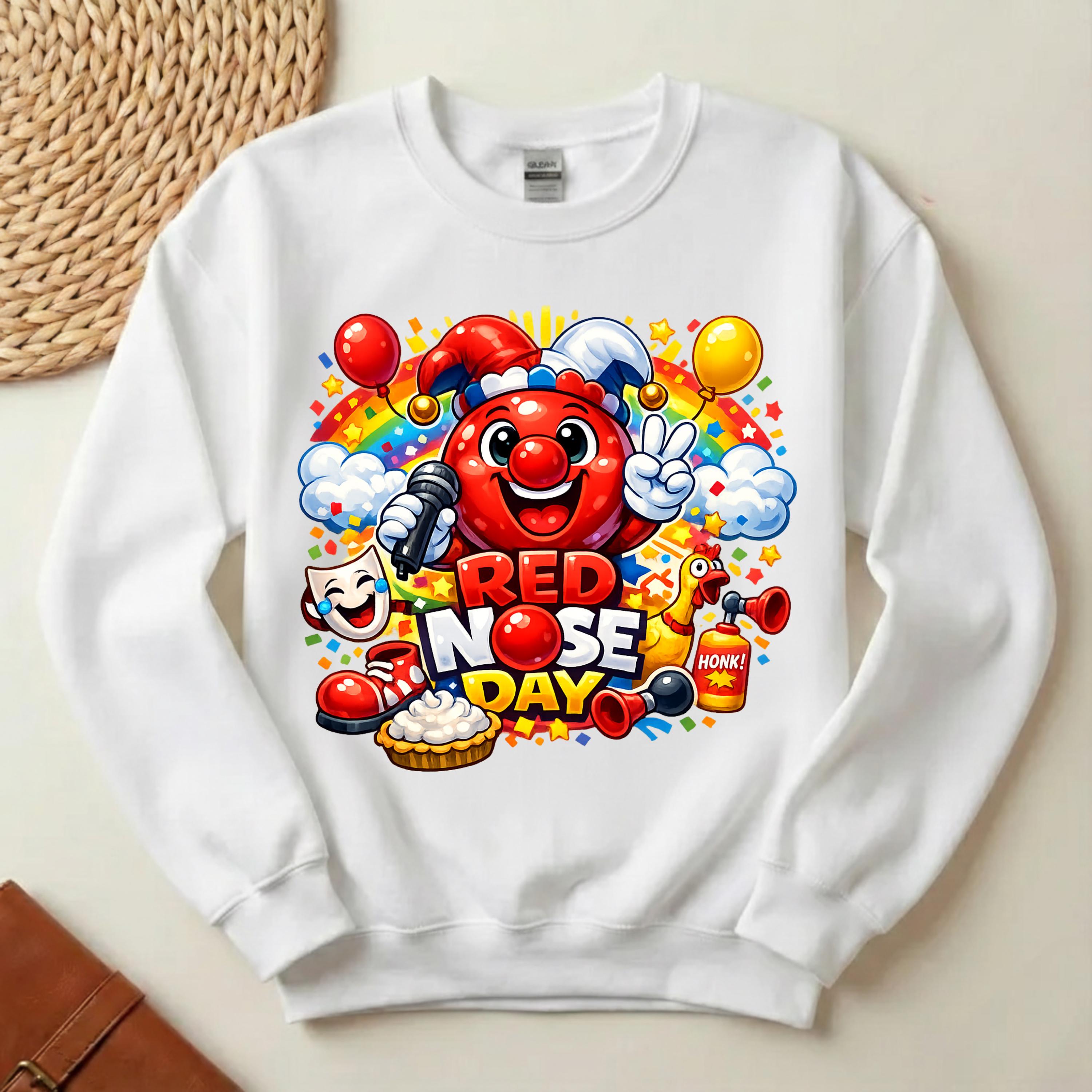 Red Nose Day Cartoon PNG, Festive Clown Art (digital Download) - Etsy