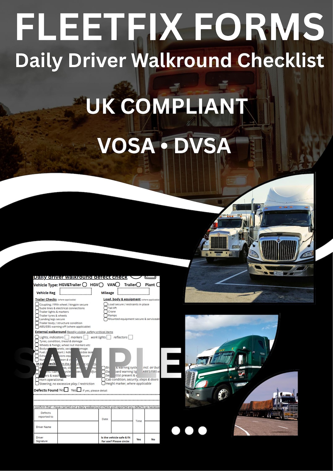 Daily Driver Walkaround & Defect Check – UK HGV / Fleet Vehicle ...