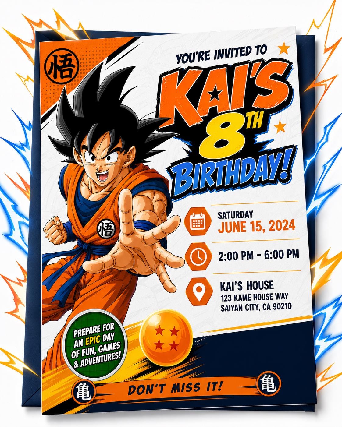 Goku birthday cards - Etsy 日本