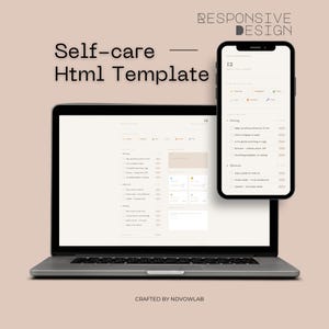 Planificador de bienestar interactivo en HTML (descarga digital)