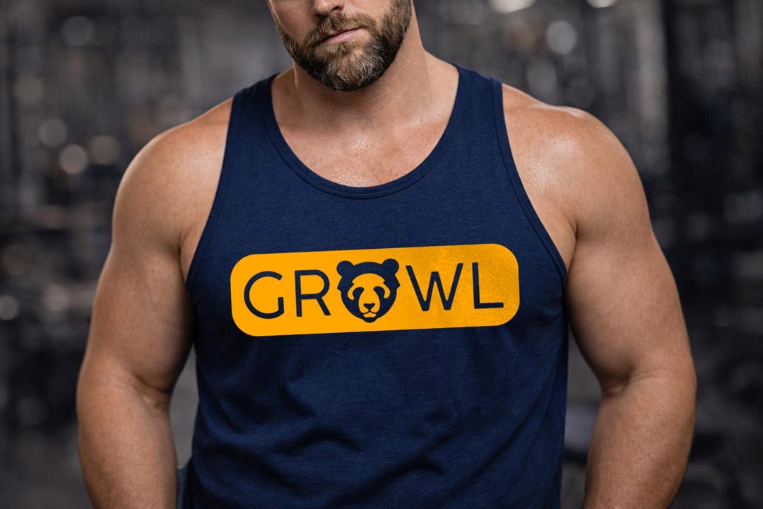 Growl Mode Bear Tank Top, Gay Bear Tank, Muscle Tank, LGBT Bear Pride ...