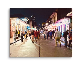 New Orleans Nightlife Canvas Print: Vivid Fade-Resistant Wall Art