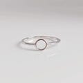 Sterling Silver Circle Ring | Minimalist Geometric Jewelry