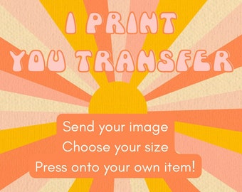 Custom sublimation transfers