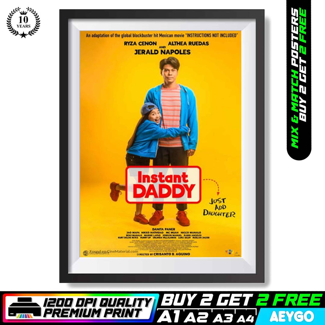 INSTANT DADDY Movie Cinema Wall Art Size Picture Poster Print Classic ...