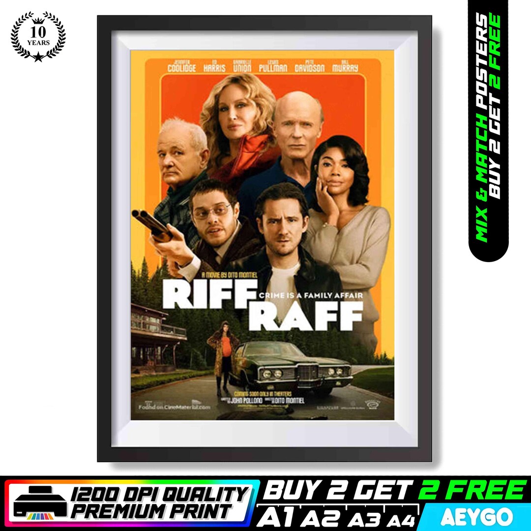 RIFF RAFF Movie Cinema Wall Art Size Picture Poster Print Classic ...
