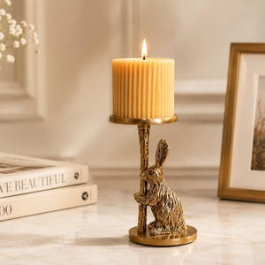 Métal rabbit candle holder - Etsy 日本