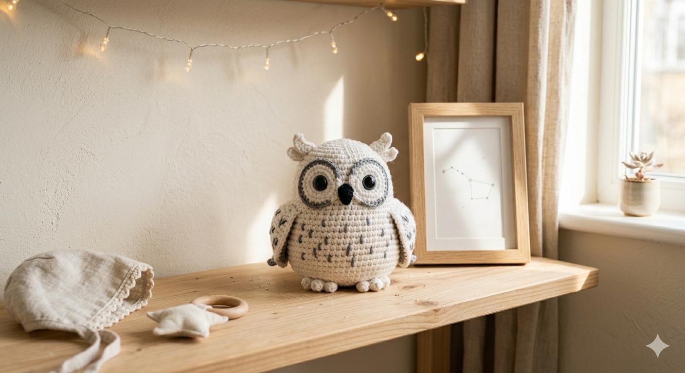 Snowy Owl Crochet Pattern, Amigurumi Plush Tutorial, Beginner Friendly (PDF Download)