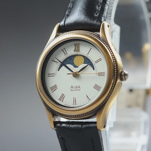 SEIKO セイコードルチェ ムーンフェイズ 腕時計 クォーツ ヴィンテージ Vintage seiko moon phase - Etsy 日本
