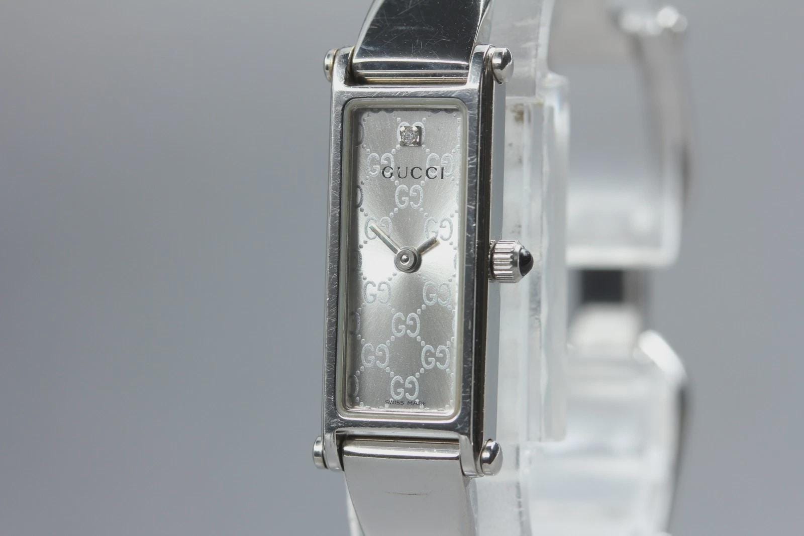 Gucci Bezel Watch Silver - Etsy