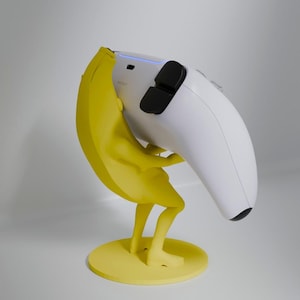 Funny Banana Controller Holder Stand STL | PS5 PS4 DualSense Holder 3MF (Digital Download)