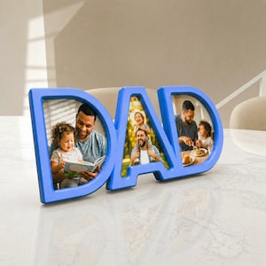 DAD Photo Frame STL | Father's Day Picture Display 3MF OBJ (Digital Download)